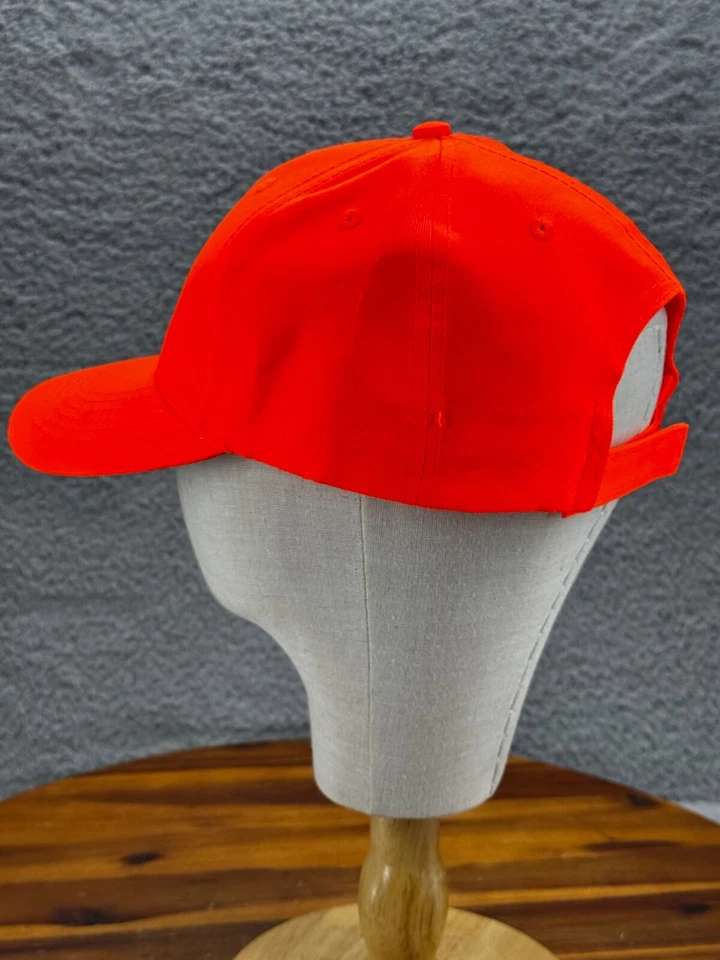 Gorra de béisbol LG Seeds Port Authority naranja neón correa ajustable Foto 3 de 4