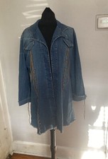 LA Blues Vintage denim Jacket Large Y2K Open Western