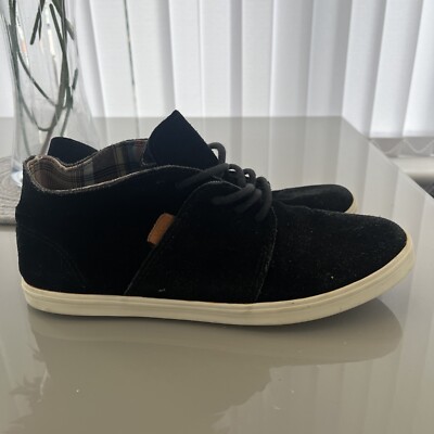 Vans Black Suede Chukka Style High Top Boots Size