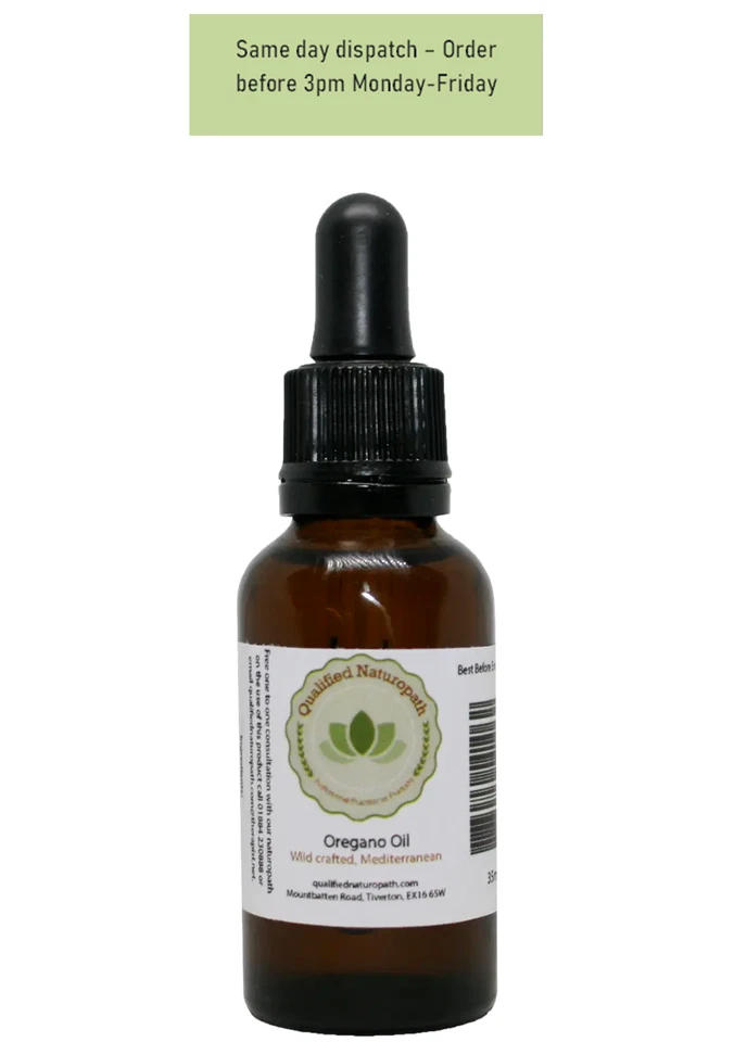 QUALIFIED NATUROPATH Oregano Oil - 35ml With Pipette - Min 80% Carvacrol