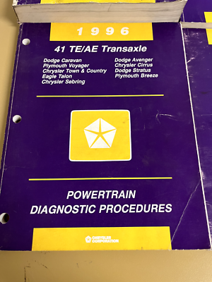 S⭐︎ 1996 Eagle Talon Service Manual Set & Powertrain Diagnostic