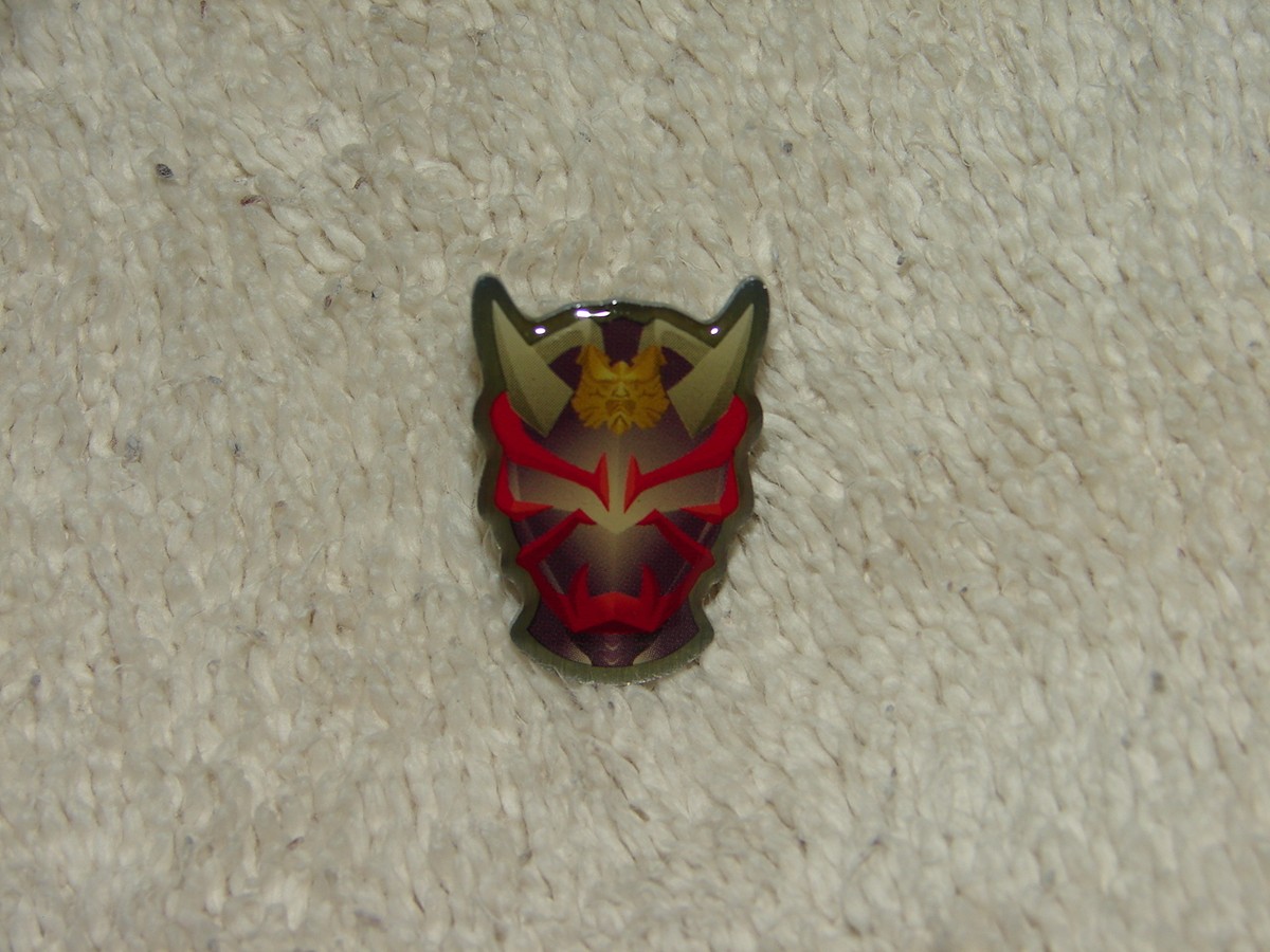 Kamen Rider Hibiki Metal Pin from Masked Rider 10th Anniversary