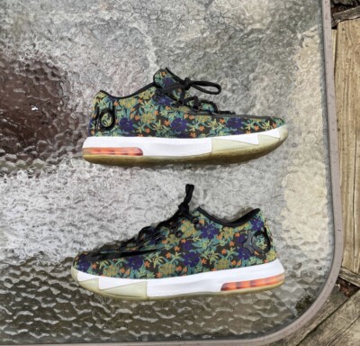 Size 10.5 - Nike KD 6 EXT QS floral 2014 Og Retro Vintage Basketball Premium Men