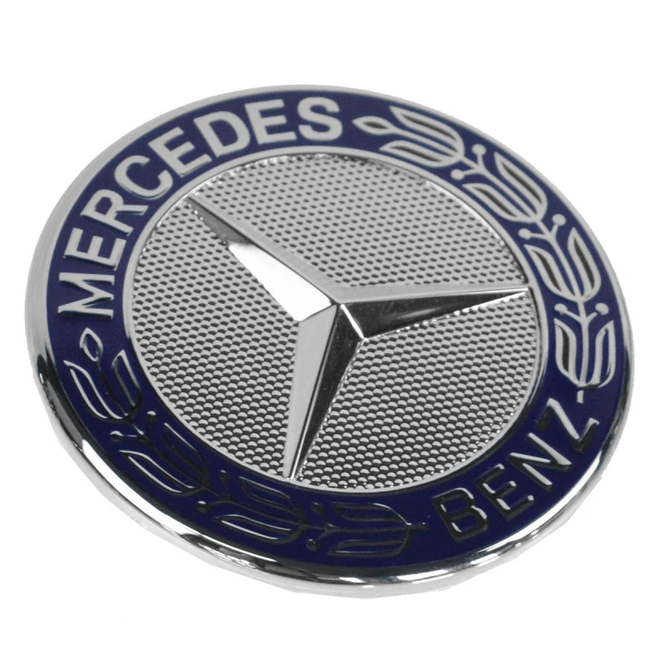 Campana plana cromada emblema OEM 2048170616 para C250 C300 C350 E280 E320 E420 CLK320 Foto 3 de 4