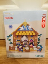 New Creatology 3D Kids Foam Craft Kit Christmas Nativity Set Display 169 pc