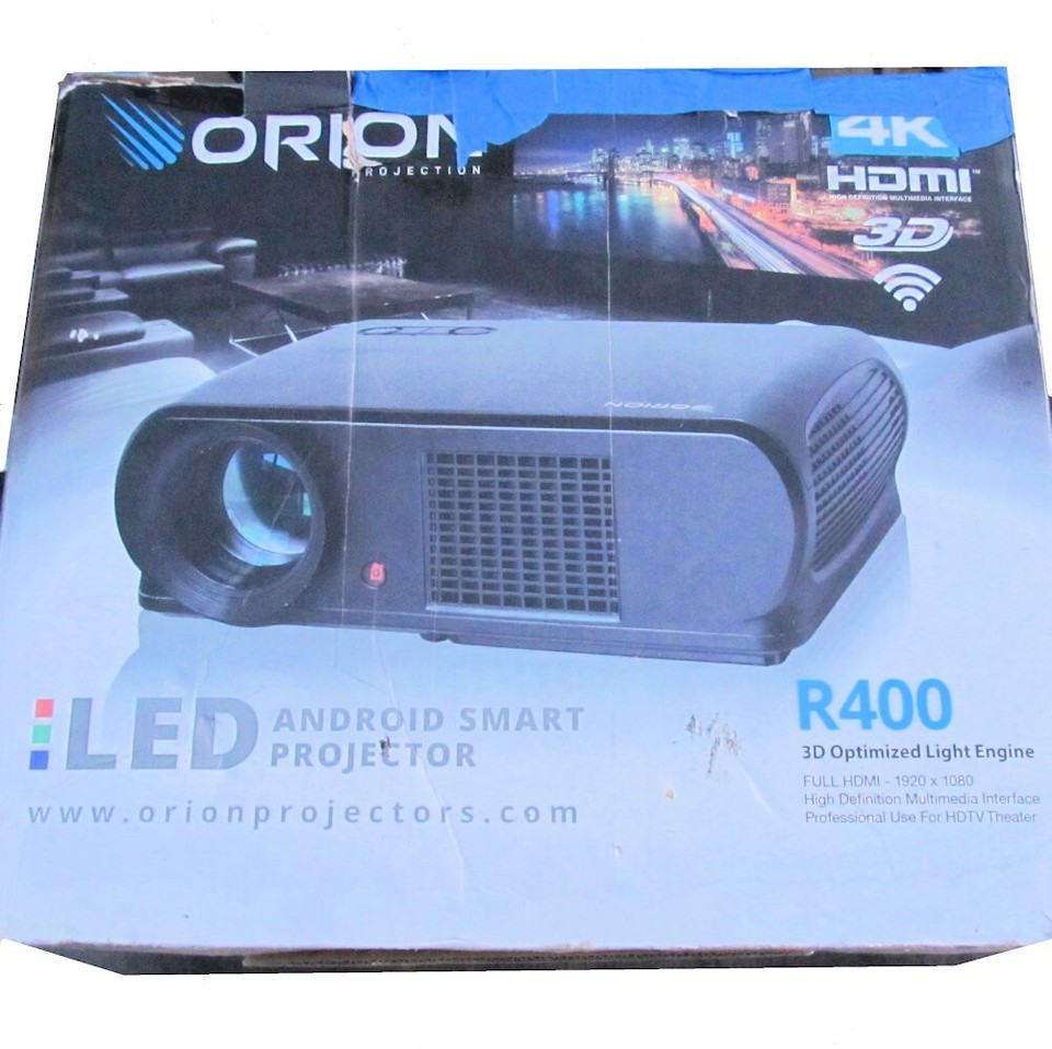 Orion R200 ORION R400 LED 4K 3D LED HDMI SMART PROJECTOR | eBay