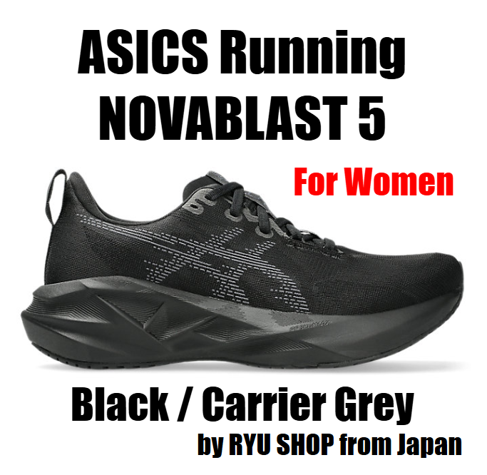ASICS Women Running Shoes NOVABLAST Black Carrier