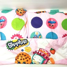 Shopkins Children Sheet Set 3 piece Twin, Pillowcase, Fitted Flat Sheets
