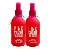 2 VICTORIA'S SECRET PINK CRUSH WORTHY MOOD MIST BODY SPRAY 8 FL OZ NEW