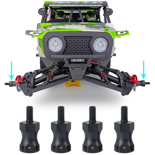 Für LOSI BAJA BAJAREY HAMMER REY 1/10 RC Auto vorne/hinten Verlängerungsrad Sechskant +15MM - Bild 8 von 16