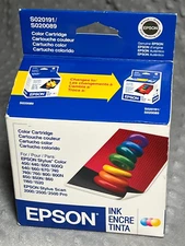 NOS Genuine Epson SO20191 / SO20089 Color Ink Cartridge Expired 2006