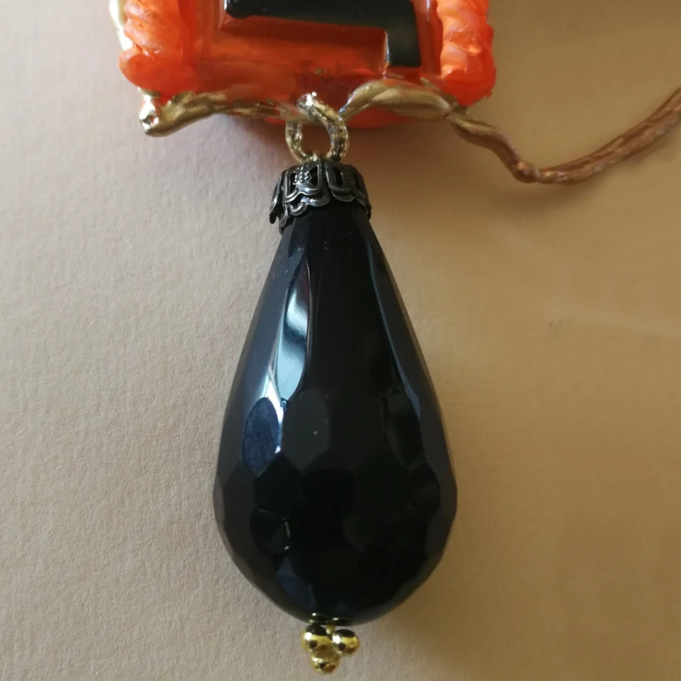 art deco nouveau jewelry necklace pendant woman luxury retro butterfly wings set - Image 4 of 4