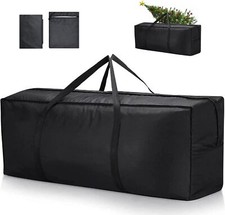 Large Patio Cushion Storage Bag - Waterproof 420D Oxford Cover 68x30x20 Inches