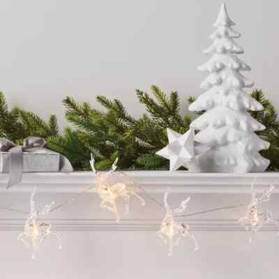 NEW! Target Wondershop 8' LED Christmas Reindeer Battery Operated String Light