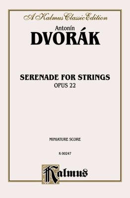 Serenade for Strings, Opus 22 : A Kalmus Classic Edition, Miniature Score, Pa...
