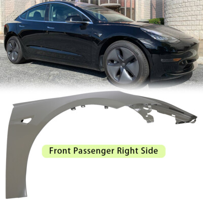 New Front Passenger Right Side Fender For 2017-2023 Tesla Model 3 1081400E0D