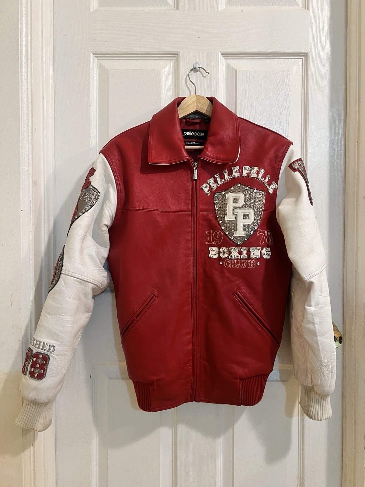 Pelle Pelle Red Leather Jacket Pelle Pelle Leather Jacket Boxing
