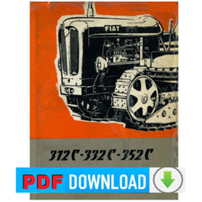 Trattore FIAT 312C 332C 352C Catalogo ricambi Manuale parti esplosi CD