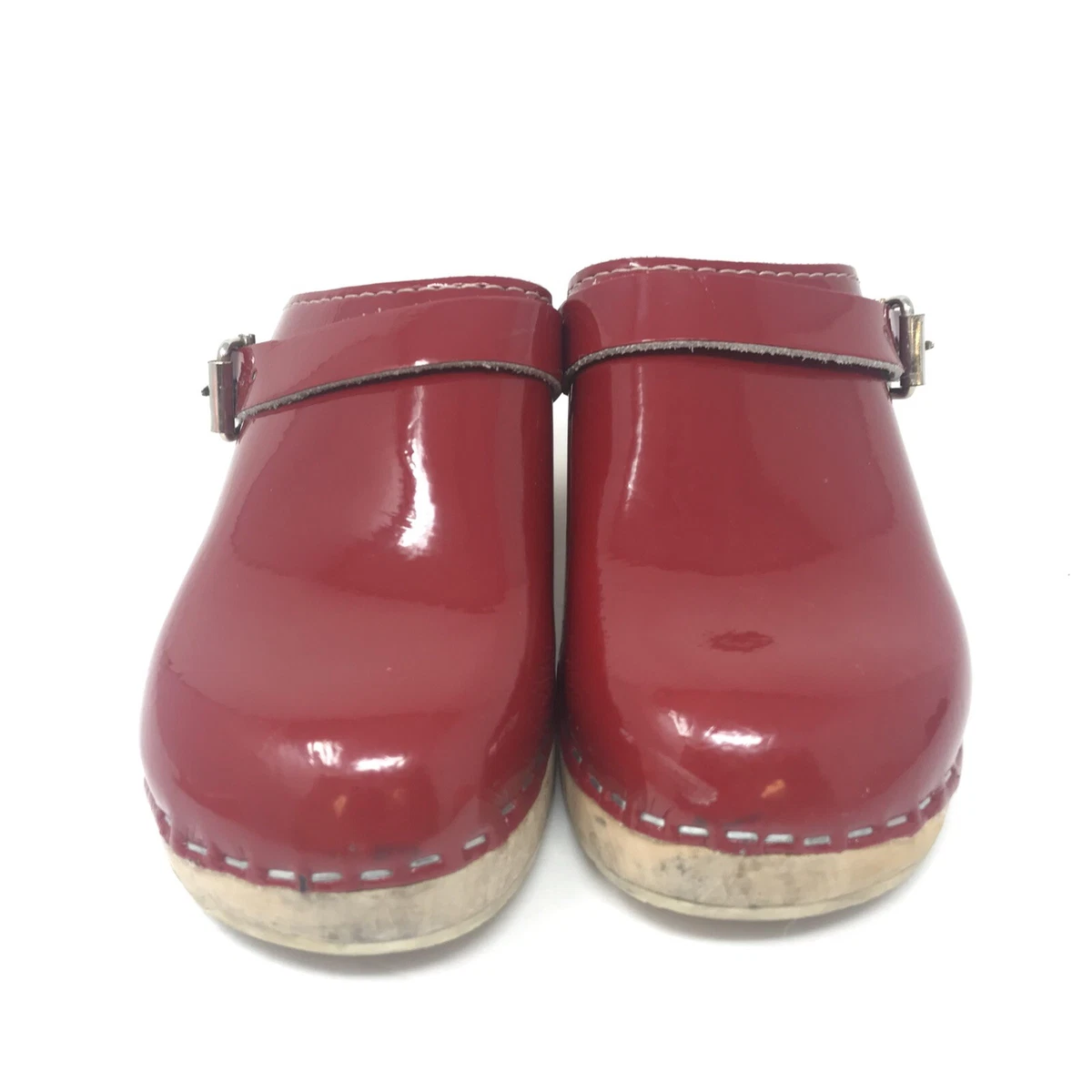 Lotta From Stockholm Lotta s Swedish Clogs Classic Red Patent Size 32 US 1 GIRLS