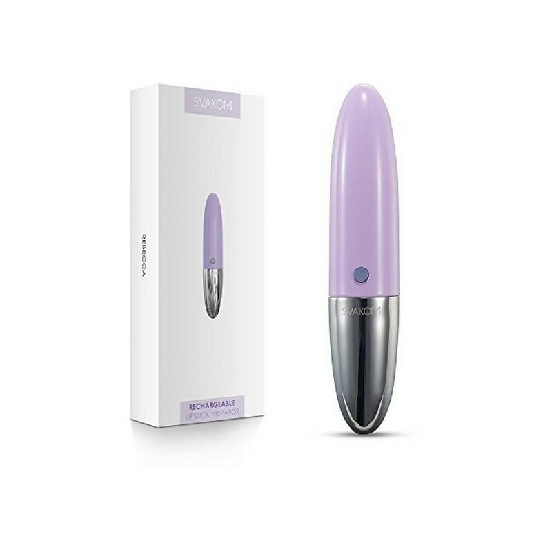 SVAKOM REBECCA Pale Purple Rechargeable Lipstick Sex Toy Vibrator FINAL  SALE NEW | eBay