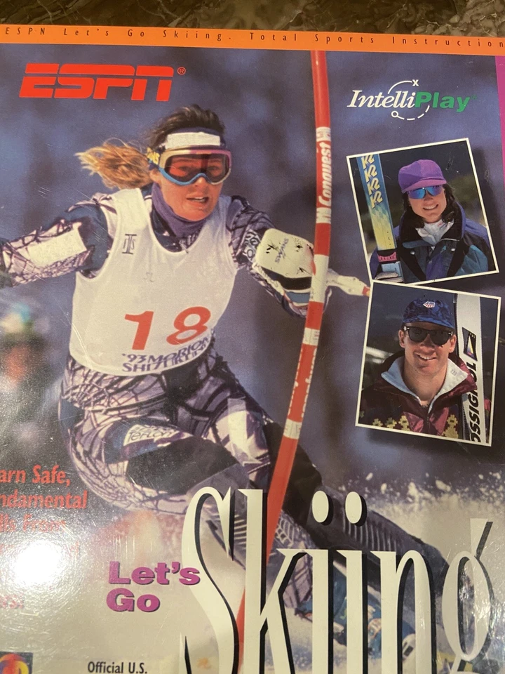ESPN Let's Go Skiing 3do Complete CIB Long Box Original Box Panasonic 3DO - Image 2 of 4