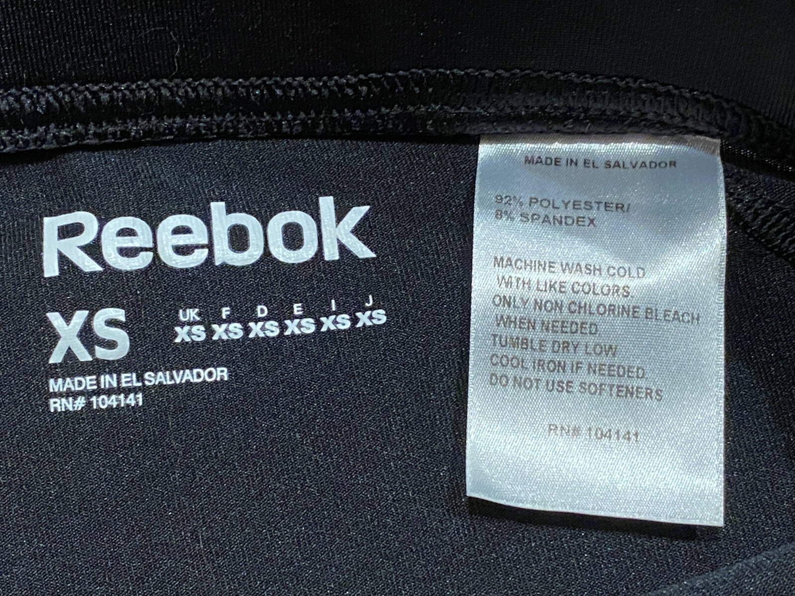 Reebok women's XS Bike Shorts 5" Playdry BLACK Workout Gym Dance Yoga Bike-Short thumbnail 3