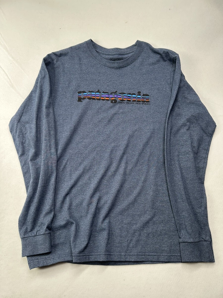 Patagonia Great Pacific Iron Works long Sleeve T Shirt blue Patagonia Great Pacific Iron Works long Sleeve T Shirt blue