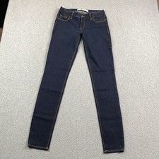Abercrombie  Fitch Jeans Womens 0R 25x29 Jegging Blue Denim Dark Wash Stretch