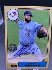 ALEK MANOAH - 2022 Topps Series 2 1987 ON CARD AUTOGRAPH #87BA-AM - Blue Jays