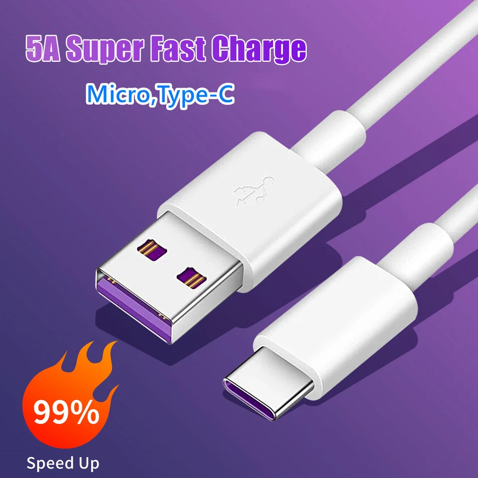 USB To Type C Cable Fast Charge 5A USB C Cable Quick Charging Data Cable A to C - Image 2 of 4