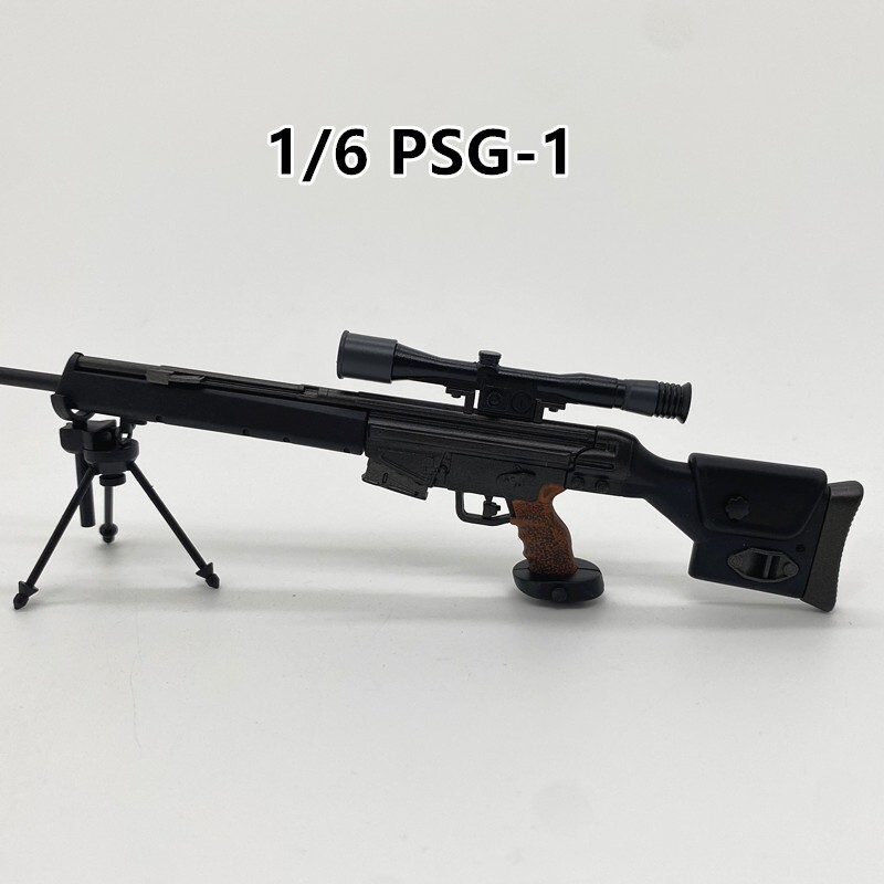 1/6 PSG-1 Sniper Rifle Weapon Model Germany Soldier for