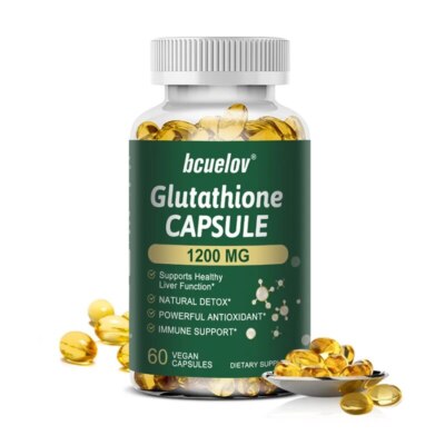 Glutathione Capsules 1200 Mg Natural Detox* Antioxidant