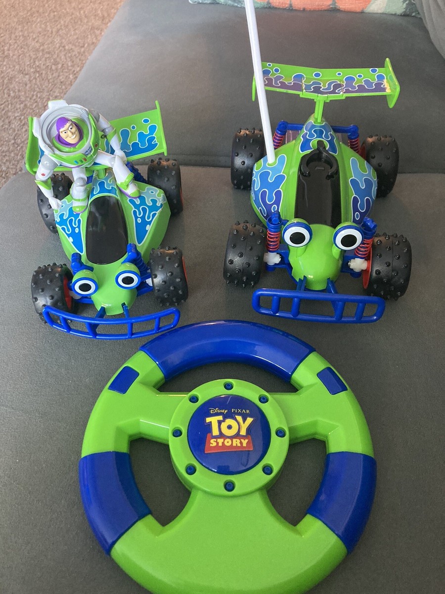 3 pc Disney Toy Story Racing Rc Buzz Woody Remote Control Car only