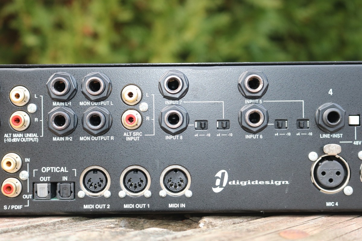 DIGIDESIGN DIGI 002 RACK MOUNT PRO AUDIO STUDIO RECORDING + MIDI 