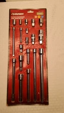 Husky  19 Pc. , Extension And Adapter Set 1/4 3/8  And1/2 Drive  New In...