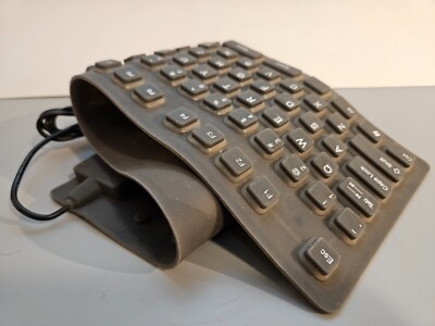 USB 2.0 Silicone Roll Up Foldable PC Computer Keyboard