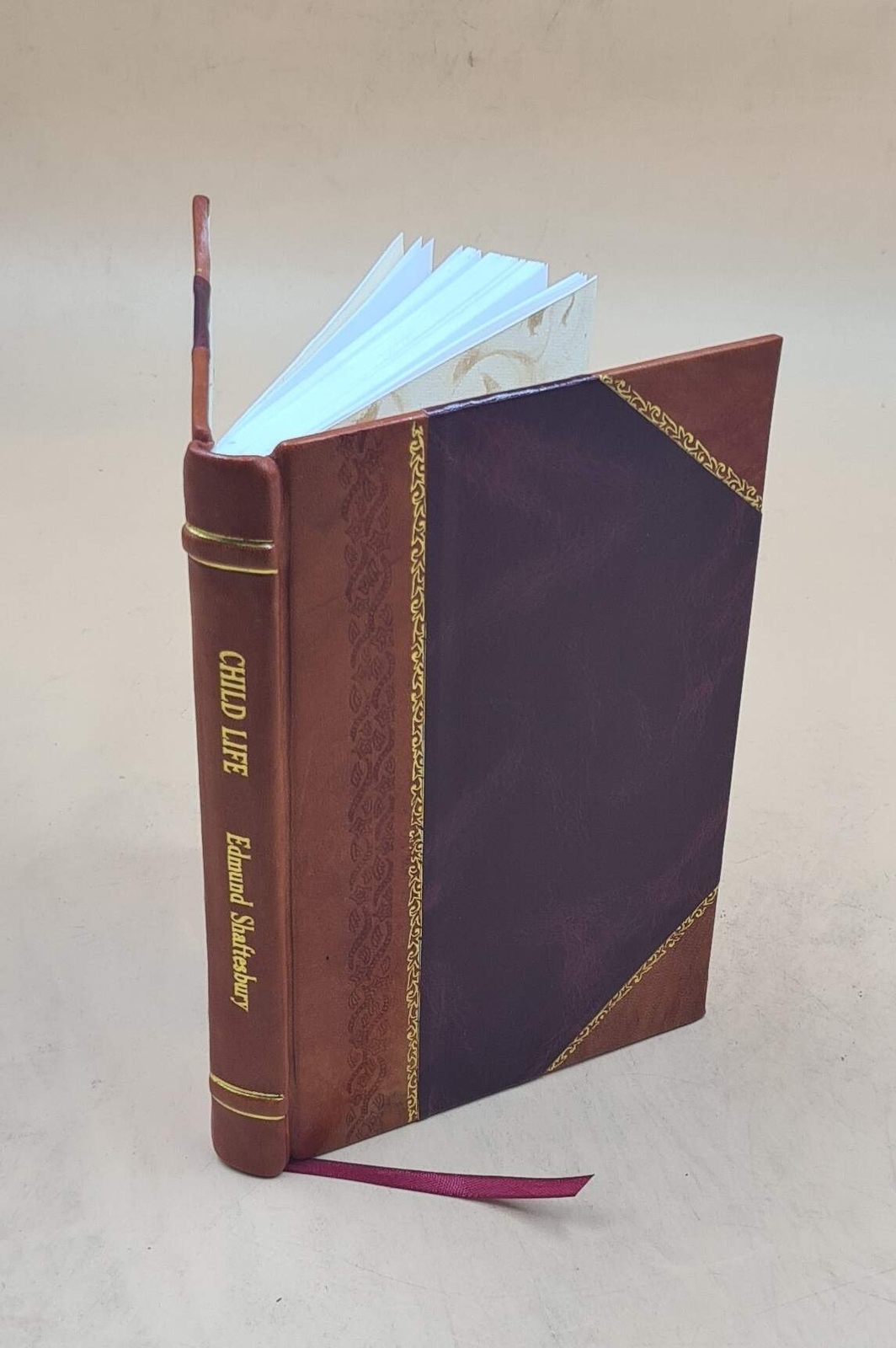 Vintage 1897 Child Life by Edmund Shaftesbury – Leather Bound Edition