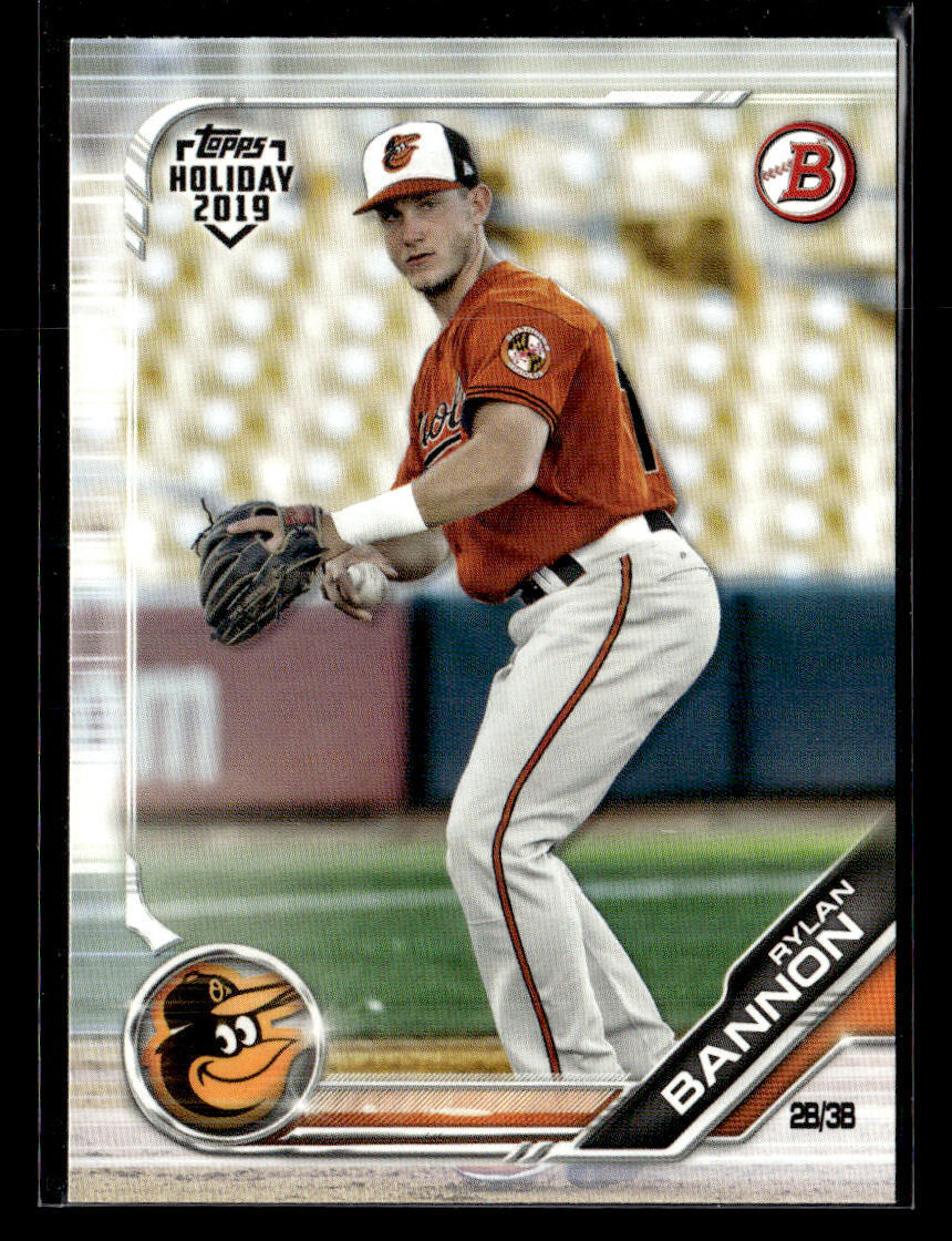 2019 Topps Bowman Holiday #TH-RB Rylan Bannon card