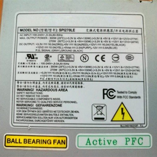 SPI270LE 300W 1U FLEX Server Mute Power Supply 40*80*150mm - 第 5/5 張圖片