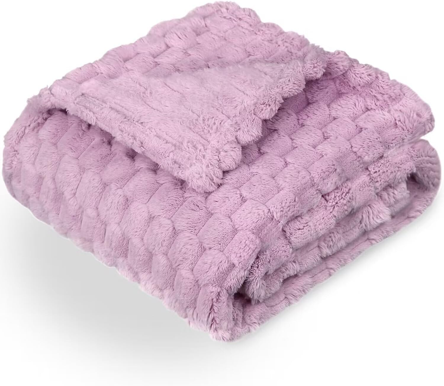 Baby Blanket for Boys or Girls 3D Jacquard Fluffy Fuzzy Blanket for
