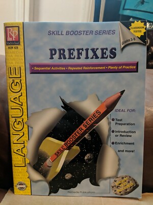 Prefixes Skill Booster Series Sequential Activities Plenty of Practice Grade 3-8