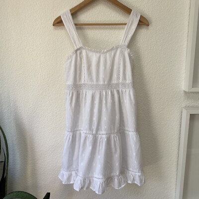 American Eagle Tiered Corset Backed Mini Dess white Women's Size Small |  eBay