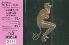 David Lee Roth | Tour 1991 | Frankfurt || Konzertkarte Concert Ticket
