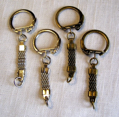 SILVER BRONZE KEYCHAIN FASTENER LOT / BAG JEWEL / GRIGRI / CHARM / CHARM