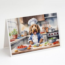 Caroline's Treasures Otterhound The Chef Greeting Cards Pack of 8 DAC6295GCA7P