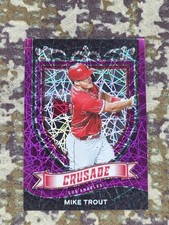Mike Trout 2021 Panini Chronicles Crusade Pink Lazer