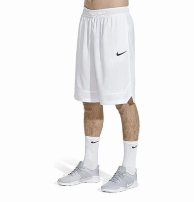 Nike Dri-FIT Icon Basketball Athletic Shorts White 11'' AJ3914-100 Mens Size L