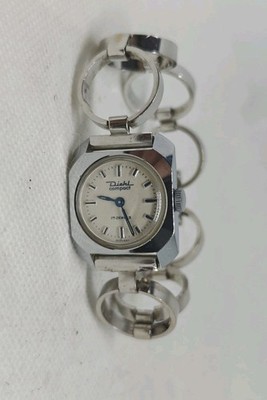 Diehl Compact 17 Jewels Handaufzug Damenuhr Vintage Retro Sammler 