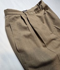 Vintage Wool Pants Women 8 Brown Lined Preppy Classic Dark Academia