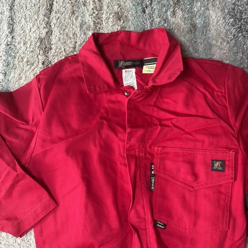 Neese Indura Westex Wear HRC2 FR Shirt Size Medium 38/40 Red Coveralls image 14